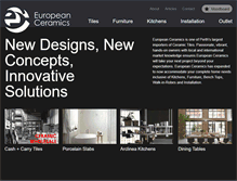 Tablet Screenshot of europeanceramics.com.au